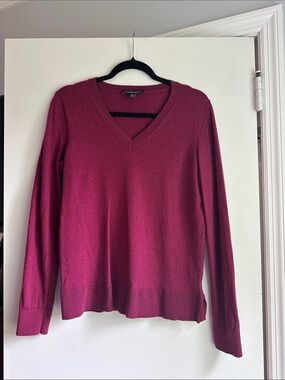 Merino wool v-neck sweater